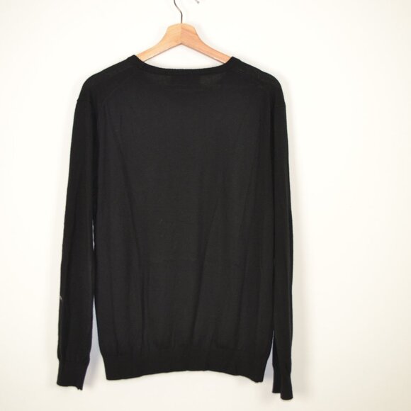 Combatant Gentlemen Mens L Cashmere Cotton Crew Neck Pullover Stretch Sweater - Picture 4 of 7